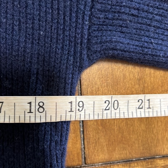Athleta Navy Wool/Cashmere Relaxed Fit Pullover Sweater Size XXS - Picture 7 of 12